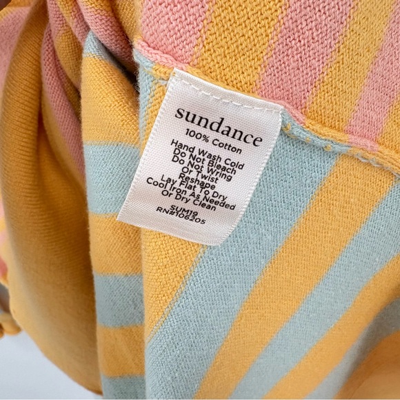 Sundance Cotton Striped Sweater Large - Picture 4 of 4